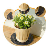 6 Pieces Plant Level Pot Elevator Garden Support Base Tray Flower Pot Holder 30cmx2cm