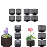 4x Aquatic Planting Bags Breathe Plant Pots for Aquatic Bog Plant Water Lily Round