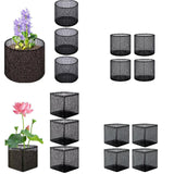 4x Aquatic Planting Bags Breathe Plant Pots for Aquatic Bog Plant Water Lily Round