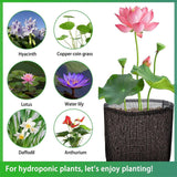 4x Aquatic Planting Bags Breathe Plant Pots for Aquatic Bog Plant Water Lily Round