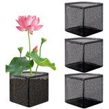 4x Aquatic Planting Bags Breathe Plant Pots for Aquatic Bog Plant Water Lily Square