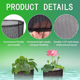 4x Aquatic Planting Bags Breathe Plant Pots for Aquatic Bog Plant Water Lily Square