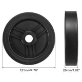 Maxbell 2 Pieces Air Compressor Wheels Effortless Transportation Screws Not Included 5 inch 16 Holes