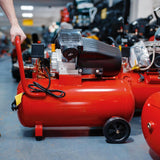 Maxbell 2 Pieces Air Compressor Wheels Effortless Transportation Screws Not Included 5 inch 16 Holes