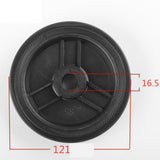Maxbell 2 Pieces Air Compressor Wheels Effortless Transportation Screws Not Included 6 inch 16 Holes