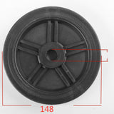 Maxbell 2 Pieces Air Compressor Wheels Effortless Transportation Screws Not Included 6 inch 16 Holes