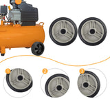 Maxbell 2 Pieces Air Compressor Wheels Effortless Transportation Screws Not Included 4 inch