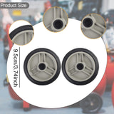 Maxbell 2 Pieces Air Compressor Wheels Effortless Transportation Screws Not Included 4 inch