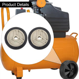 Maxbell 2 Pieces Air Compressor Wheels Effortless Transportation Screws Not Included 5 inch