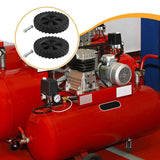 Maxbell 2x Air Compressor Casters Black Easy Installation Mute Air Compressor Wheels