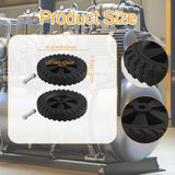 Maxbell 2x Air Compressor Casters Black Easy Installation Mute Air Compressor Wheels