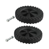 Maxbell 2x Air Compressor Casters Black Easy Installation Mute Air Compressor Wheels