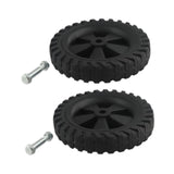 Maxbell 2x Air Compressor Casters Black Easy Installation Mute Air Compressor Wheels