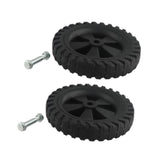 Maxbell 2x Air Compressor Casters Black Easy Installation Mute Air Compressor Wheels
