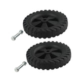 Maxbell 2x Air Compressor Casters Black Easy Installation Mute Air Compressor Wheels