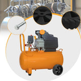 Maxbell 2x Air Compressor Casters Black Easy Installation Mute Air Compressor Wheels
