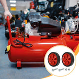 Maxbell 2x Air Compressor Casters for  Air Compressor Wheels 12cm Red