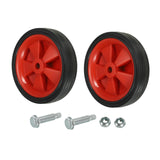 Maxbell 2x Air Compressor Casters for  Air Compressor Wheels 12cm Red