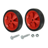 Maxbell 2x Air Compressor Casters for  Air Compressor Wheels 12cm Red