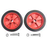 Maxbell 2x Air Compressor Casters for  Air Compressor Wheels 12cm Red