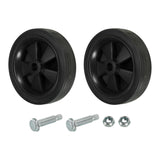 Maxbell 2x Air Compressor Casters for  Air Compressor Wheels 12cm Black