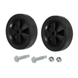 Maxbell 2x Air Compressor Casters for  Air Compressor Wheels 12cm Black
