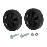 Maxbell 2x Air Compressor Casters for  Air Compressor Wheels 12cm Black