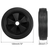 Maxbell 2x Air Compressor Casters for  Air Compressor Wheels 12cm Black