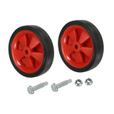 Maxbell 2x Air Compressor Casters for  Air Compressor Wheels 14.8cm Red