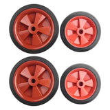 Maxbell 2x Air Compressor Casters for  Air Compressor Wheels 14.8cm Red