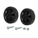 Maxbell 2x Air Compressor Casters for  Air Compressor Wheels 14.8cm Black