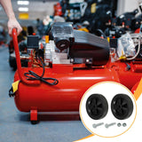 Maxbell 2x Air Compressor Casters for  Air Compressor Wheels 14.8cm Black