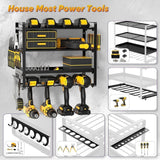 Maxbell Power Tool Organizer Heavy Duty Tool Stand with Hooks for Warehouse Backyard