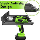 Maxbell Power Tool Organizer Wall Mounted Metal Drill Holder for Shop Warehouse Shed