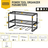 Maxbell Power Tool Organizer Heavy Duty Sturdy Screwdrivers Holder for Basement Home