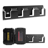 Maxbell 4 Slots Battery Holder Shelf Tools Storage Rack for Home Workshop Work Truck