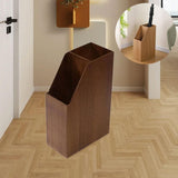 Maxbell Canes Walking Sticks Holder Home Sturdy Office Indoor Wooden Umbrella Holder Walnut