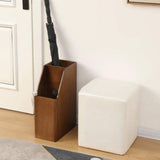 Maxbell Canes Walking Sticks Holder Home Sturdy Office Indoor Wooden Umbrella Holder Walnut
