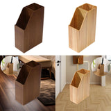 Maxbell Canes Walking Sticks Holder Home Sturdy Office Indoor Wooden Umbrella Holder Walnut