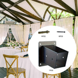 15 Degree Slanted Roof Gazebo Bracket DIY Garden Steel Wooden Gazebo Bracket