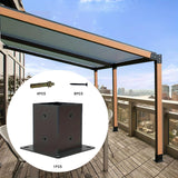 Post Base Woodworkings DIY Pergola Projects Wooden Beams Post Screw Hardware