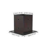 Post Base Woodworkings DIY Pergola Projects Wooden Beams Post Screw Hardware