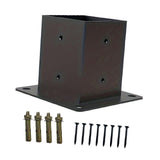 Post Base Woodworkings DIY Pergola Projects Wooden Beams Post Screw Hardware