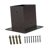 Post Base Woodworkings DIY Pergola Projects Wooden Beams Post Screw Hardware