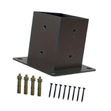 Post Base Woodworkings DIY Pergola Projects Wooden Beams Post Screw Hardware