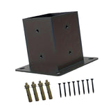 Post Base Woodworkings DIY Pergola Projects Wooden Beams Post Screw Hardware