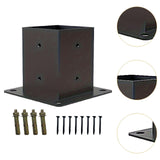 Post Base Woodworkings DIY Pergola Projects Wooden Beams Post Screw Hardware