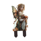 Maxbell 2D Flat Fairy Scene Garden Stake Flower Pot Stake for Backyard Fence Outside