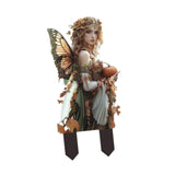 Maxbell 2D Flat Fairy Scene Garden Stake Flower Pot Stake for Backyard Fence Outside