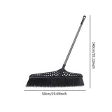 Maxbell Indoor Outdoor Broom Large Wide Quiet 55.12 inch Handle for Kitchen Lobby